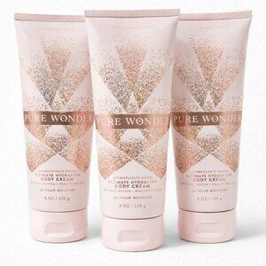 Bath & Body Works Body Cream Bundle PURE WONDER 3 pack NEW